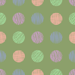 Seamless vector geometrical pattern with triangle, endless background with hand drawn textured geometric figures. Graphic illustration Template for wrapping, web backgrounds, wallpaper