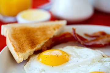 Fototapeta premium Fried eggs breakfast