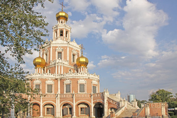 Fototapeta na wymiar Church of the Intercession at Fili. Moscow. Russia