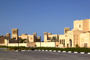 Fototapeta na wymiar Al Hamra Fort Hotel, Beach Resort, Ras Al-Kaimah, Vereinigte Arabische Emirate, Arabische Halbinsel, Naher Osten