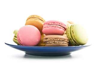 Tasty sweet macarons.
