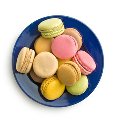 Tasty sweet macarons.
