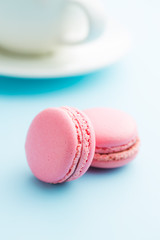 Tasty sweet macarons.