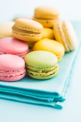 Tasty sweet macarons.