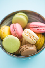 Tasty sweet macarons.