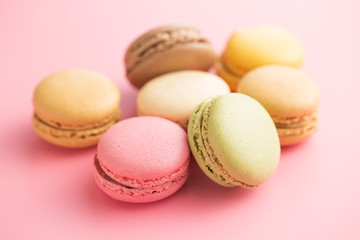 Tasty sweet macarons.