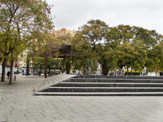 Plaza Virrey Amat en Barcelona,Cataluña,España