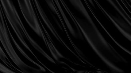 3D Illustration Abstract Black Background