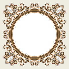 Vintage gold jewelry vignette