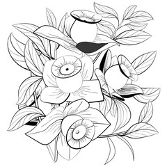 Fantasy abstract flowers 