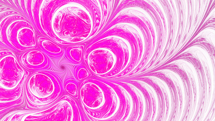 Curls. Divorces. Deformation time and space. 3D surreal illustration. Sacred geometry. Mysterious psychedelic relaxation pattern. Fractal abstract texture. Digital artwork graphic astrology magic