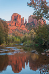 Autumn Landscape Reflection at Cathedral Rock