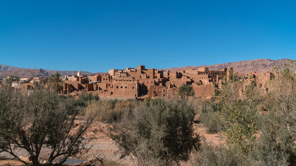 Fototapeta na wymiar Town and oasis of Tinerhir, Morocco 