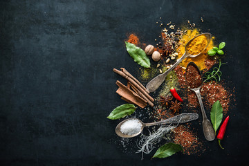 Various herbs and spices