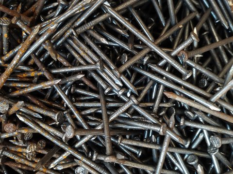 Detail many nail for background