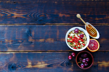 Healthy breakfast concept