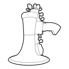 Loudspeaker icon, outline style