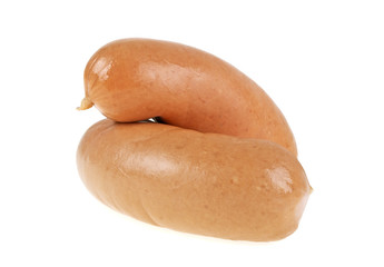 Sausages isolated on a white background