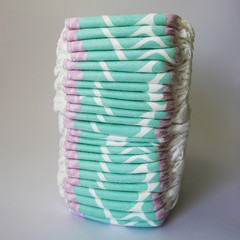 Stack of diapers