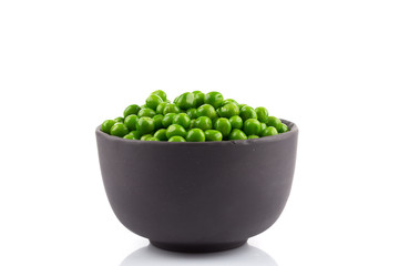 Bowl of green wet pea
