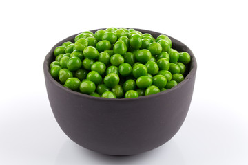 Bowl of green wet pea