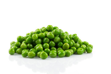 Pile of green wet pea