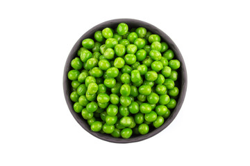 Bowl of green wet pea