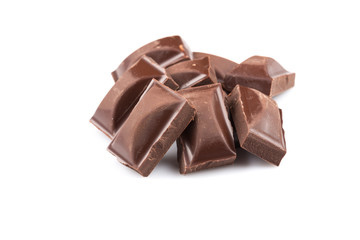 Broken chocolate bar