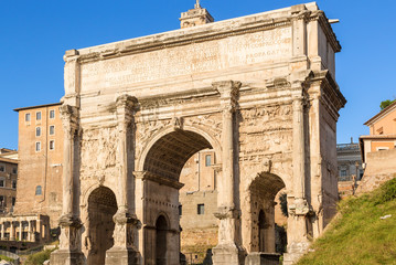 Rome, Italy. Arch of Septimius Severus, 205