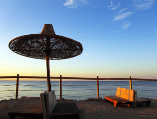 Beautiful Sunrise seen from Hotel in Sharm El Sheikh, Egypt