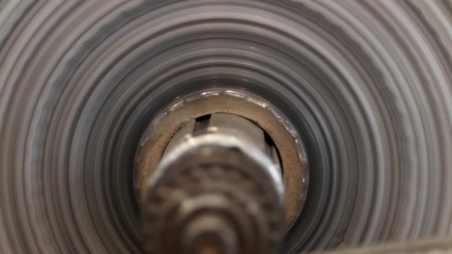 Plastic film in a factory