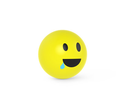 Smiley l&auml;uft Wasser im Munde zusammen