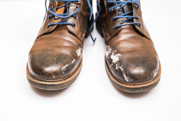 shoes damaged from winter salt