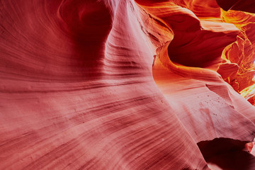 Lower Antelope Canyon in the Navajo Reservation near Page, Arizona USA