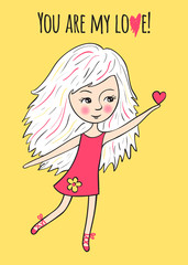 Romantic greeting card