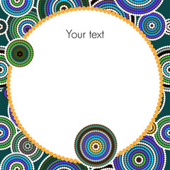 Aboriginal art vector background