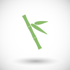 Bamboo flat vector icon