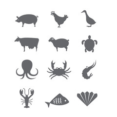 Icons with animals.