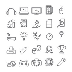 Set of web icons.