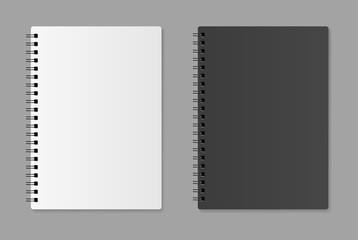Fototapeta Realistic blank notebook - stock vector. obraz