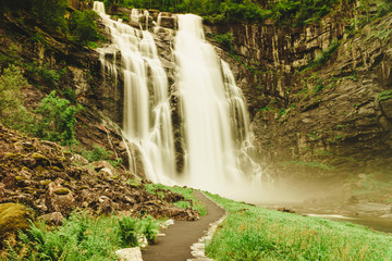 Obraz premium Skjervsfossen Waterfall - Norway