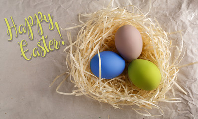 Easter Eggs. Sunday. Easter. Happy Holidays. Christian holiday. Religion. Tradition. Easter background.