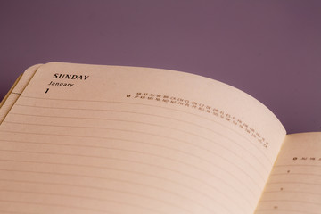 1st January, first day of new year in the calendar