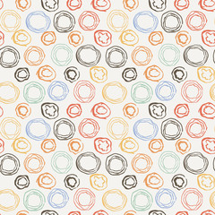 Fototapeta na wymiar Seamless pattern with grunge circles.