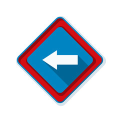 Left Arrow Sign illustration