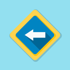 Left Arrow Sign illustration
