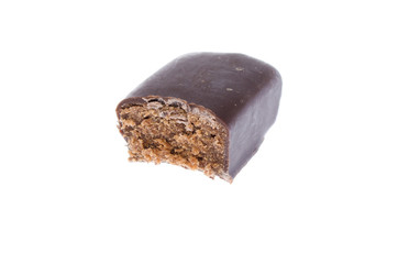 chocolate candy on a white background