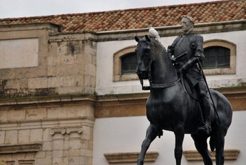 Fototapeta premium Estatua del Gran Capitan plaza de las tendillas cordoba