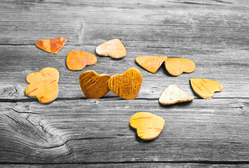 Two hearts from the bark