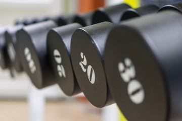 dumbbell with numbers